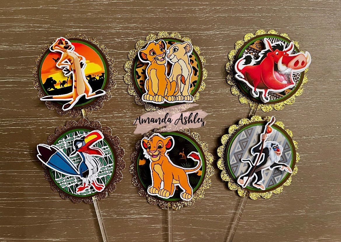 Lion King Cupcake Toppers