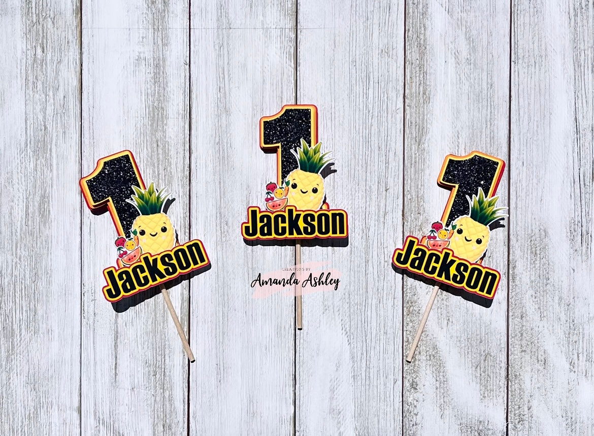 Singing Fruit Cupcake Toppers