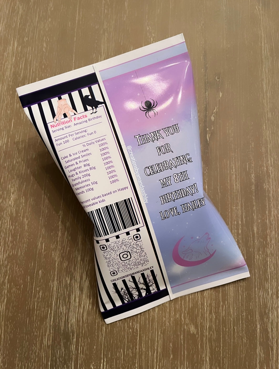 Nevermore Themed Chip Bags