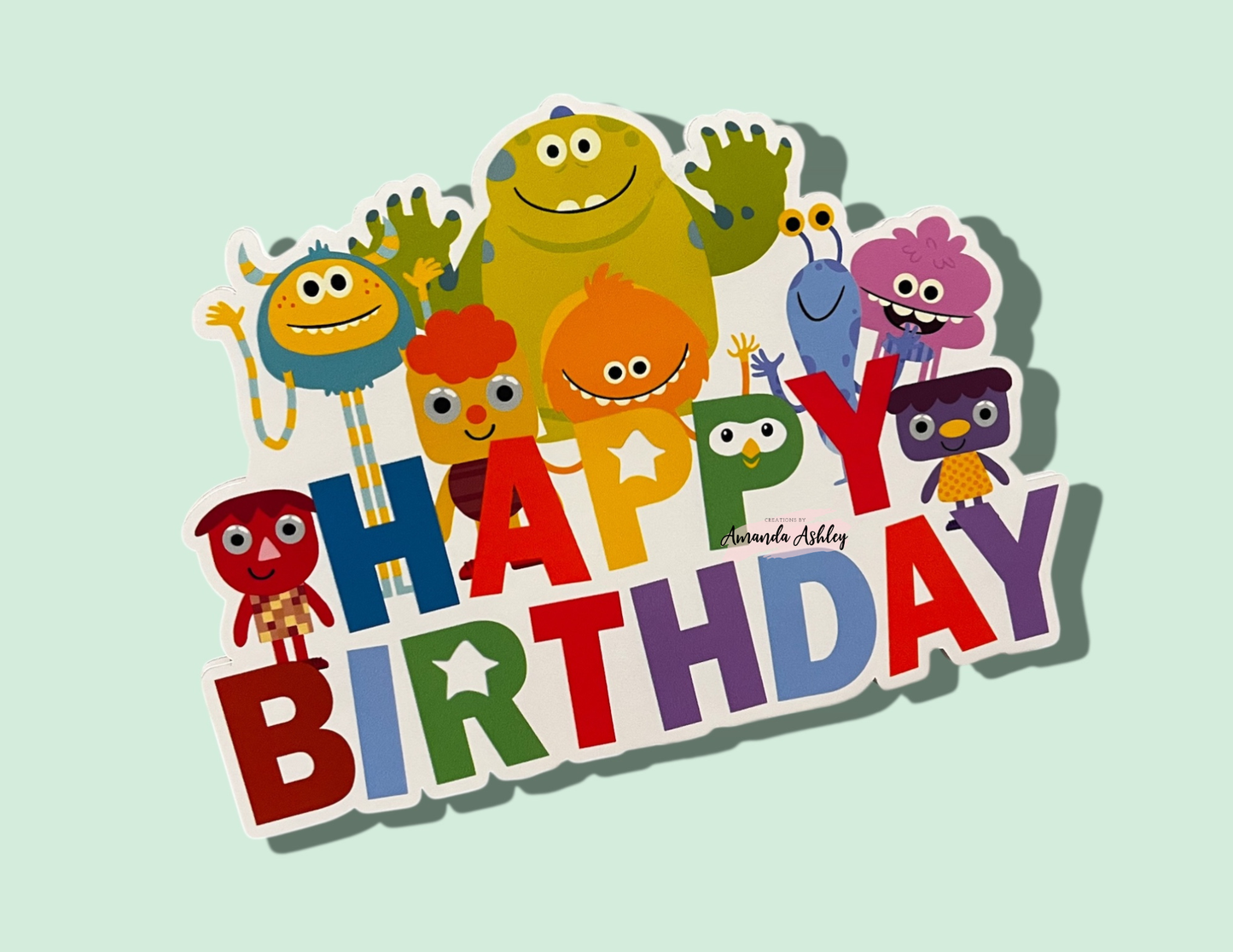 Simple Songs HBD Cake Topper