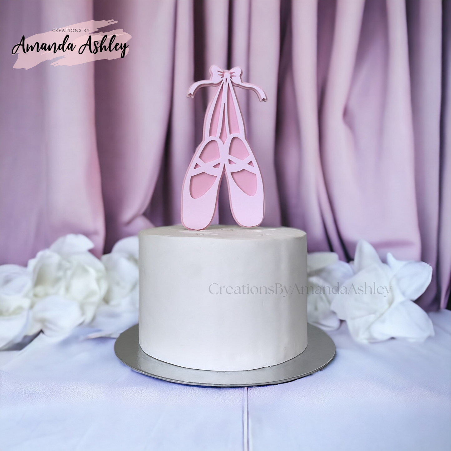 Ballerina Slippers Cake Topper