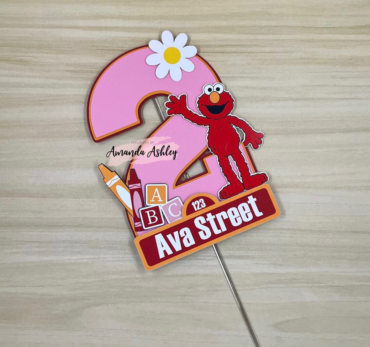 Red Friend Cake & Cupcake Toppers