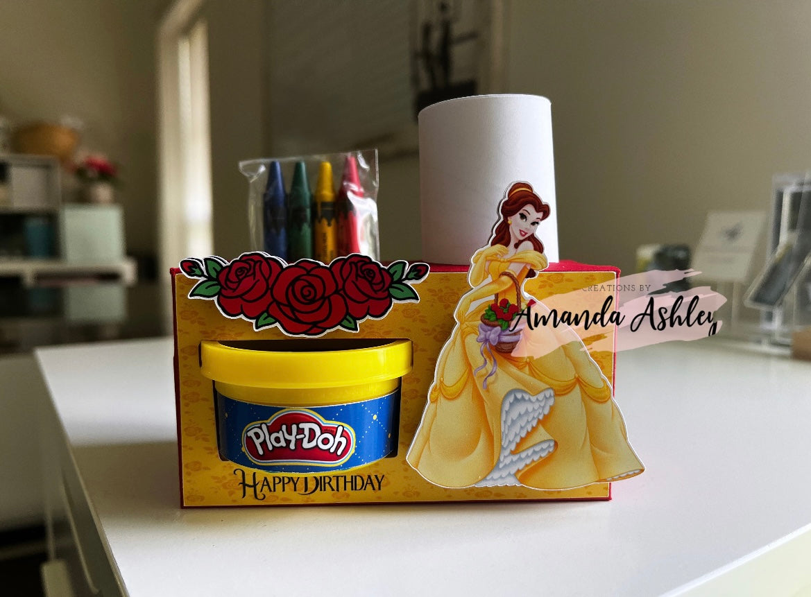 Princess Belle Party Favor Boxes