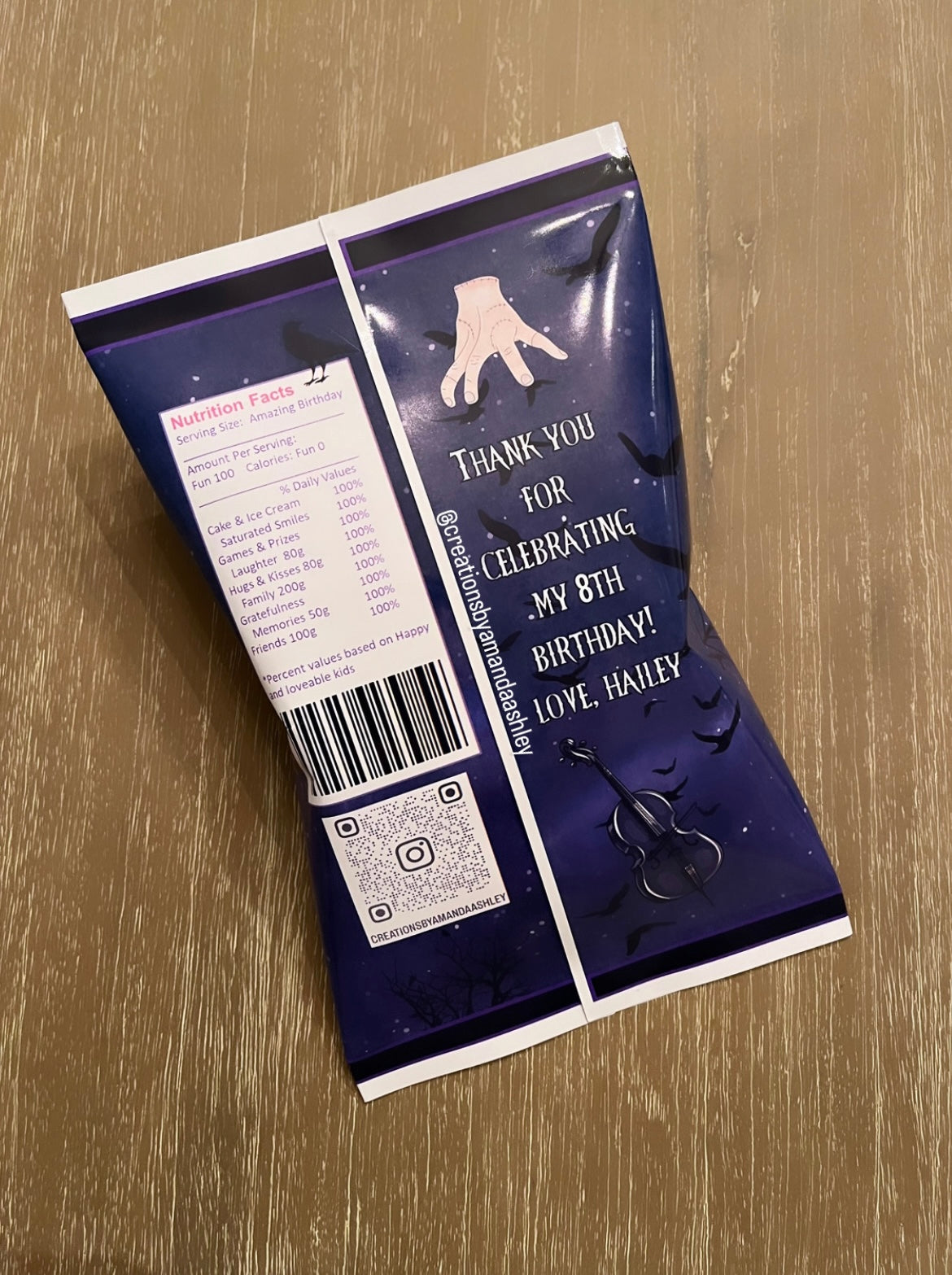 Nevermore Themed Chip Bags