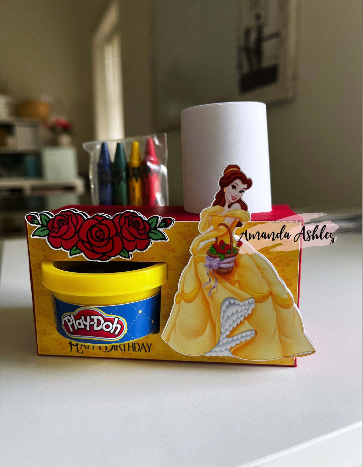 Princess Belle Party Favor Boxes