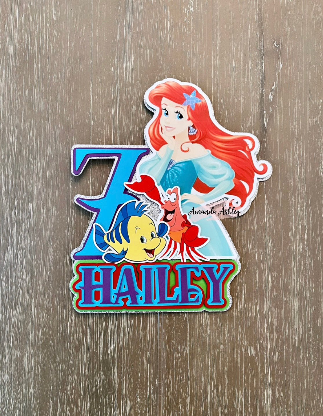 Mermaid Princess Cake Topper