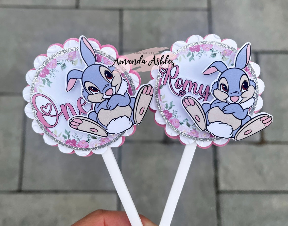 Thumper Bunny Cupcake Toppers