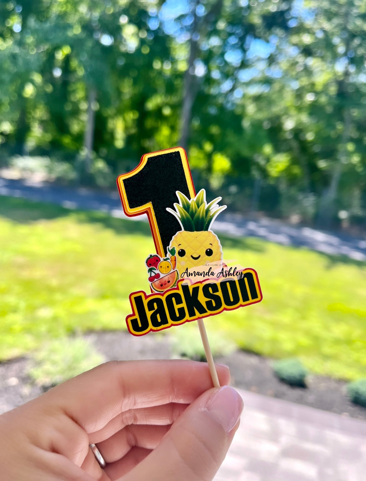Singing Fruit Cupcake Toppers