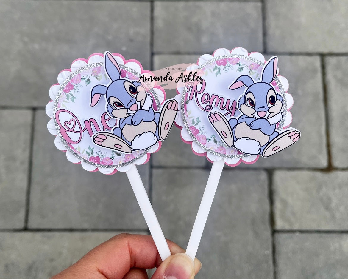Thumper Bunny Cupcake Toppers