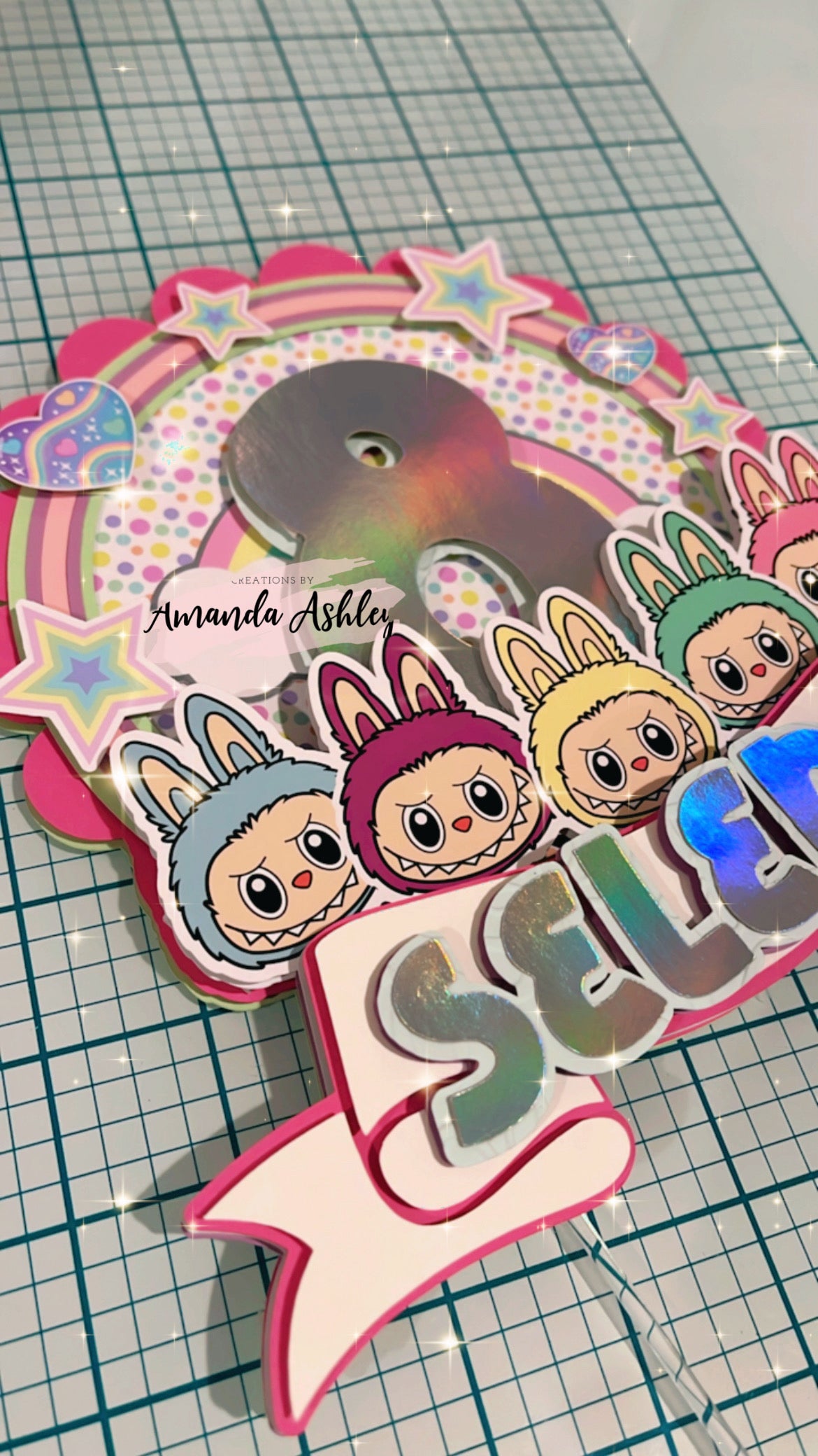 Labubu Cake Topper