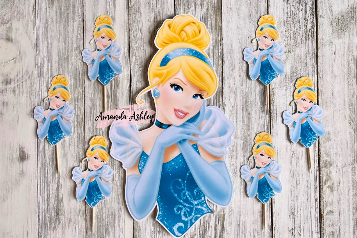 Princess Cinderella Cake Topper