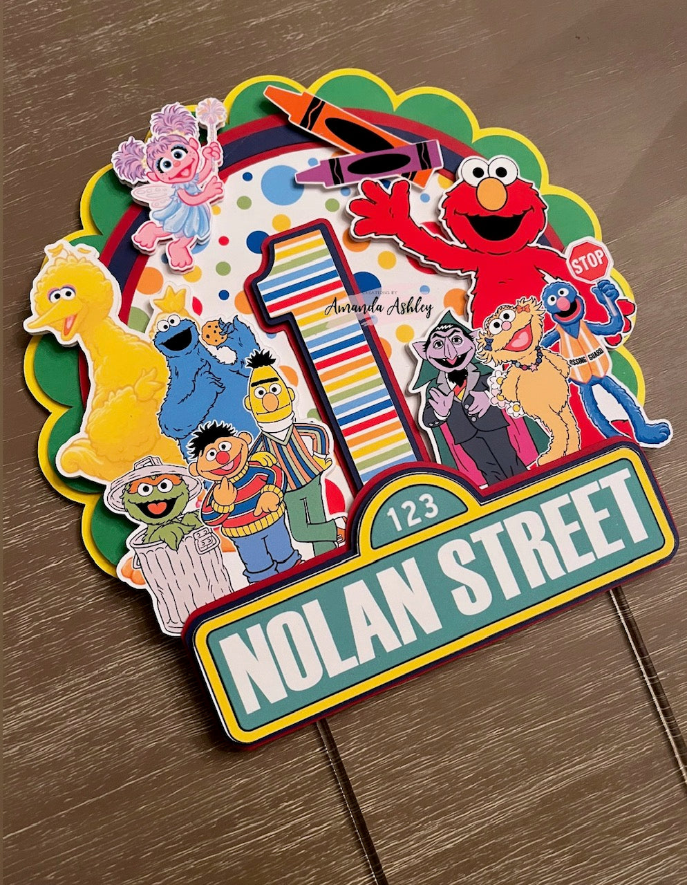 Sesame Friends Cake Topper