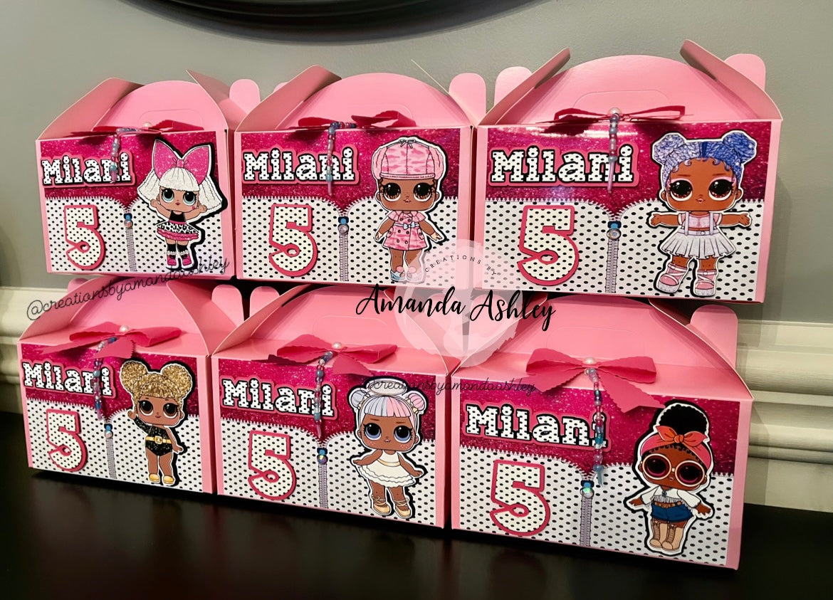 Doll Party Favor Boxes