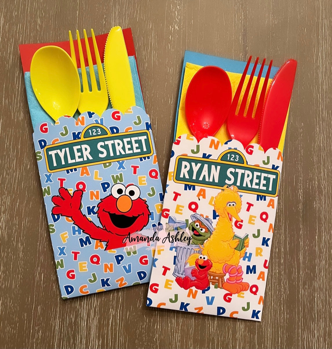 Sesame Friends Street Cutlery Set