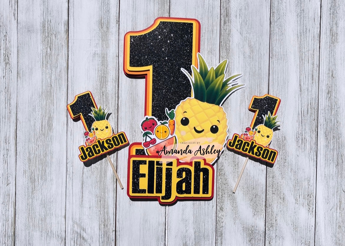 Singing Fruit Cake Topper