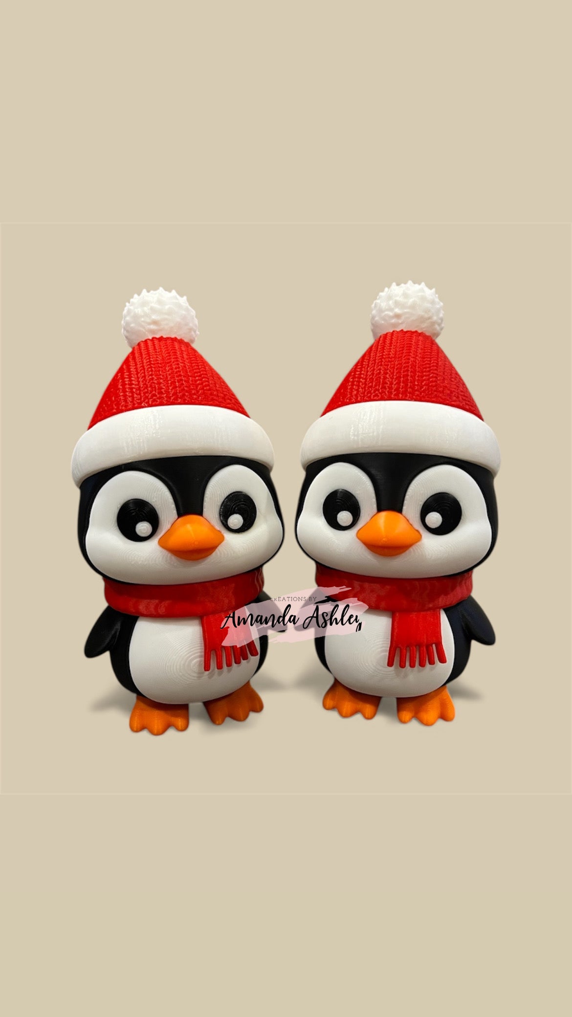 Christmas Penguins (Set of 2)