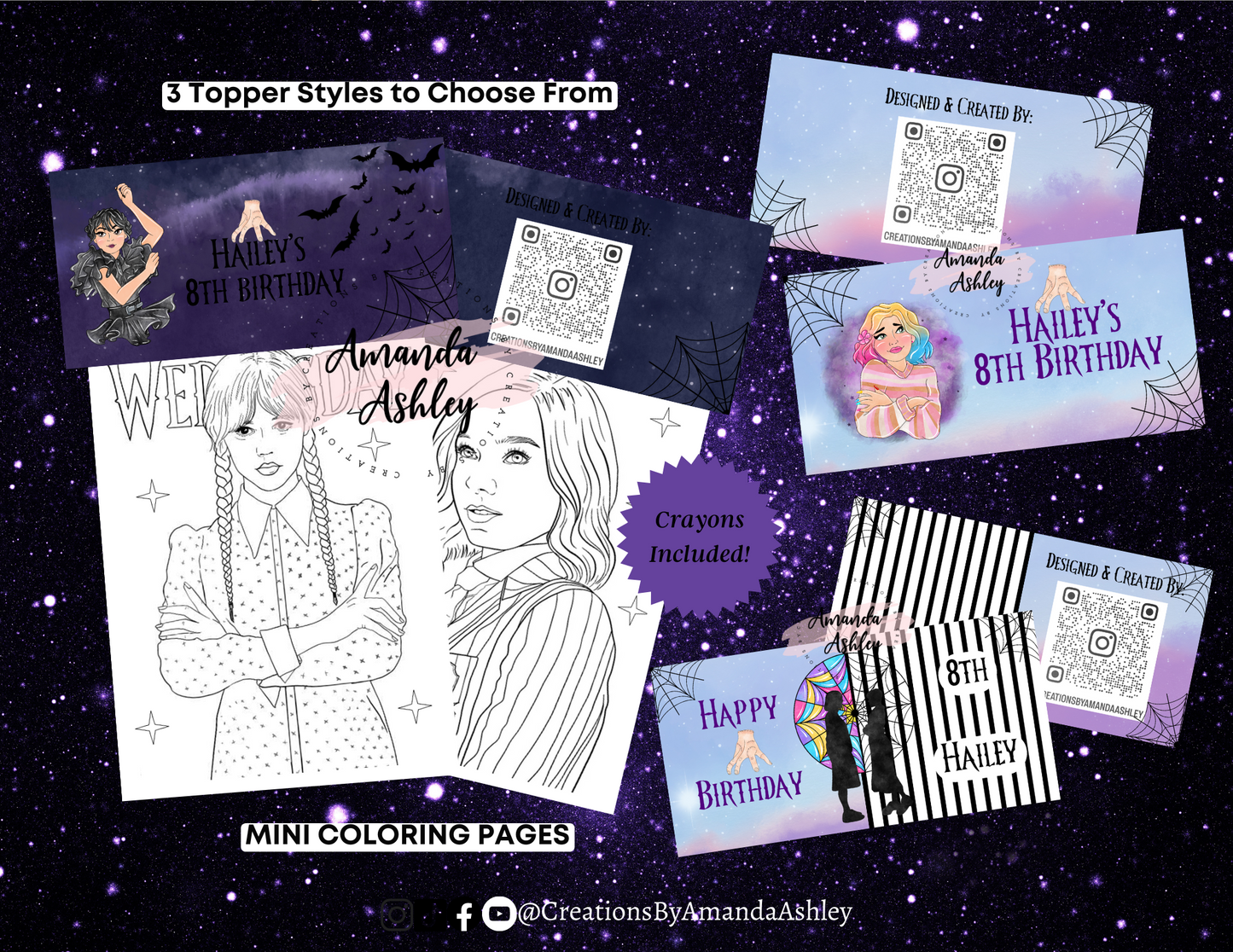 Nevermore Coloring Favors