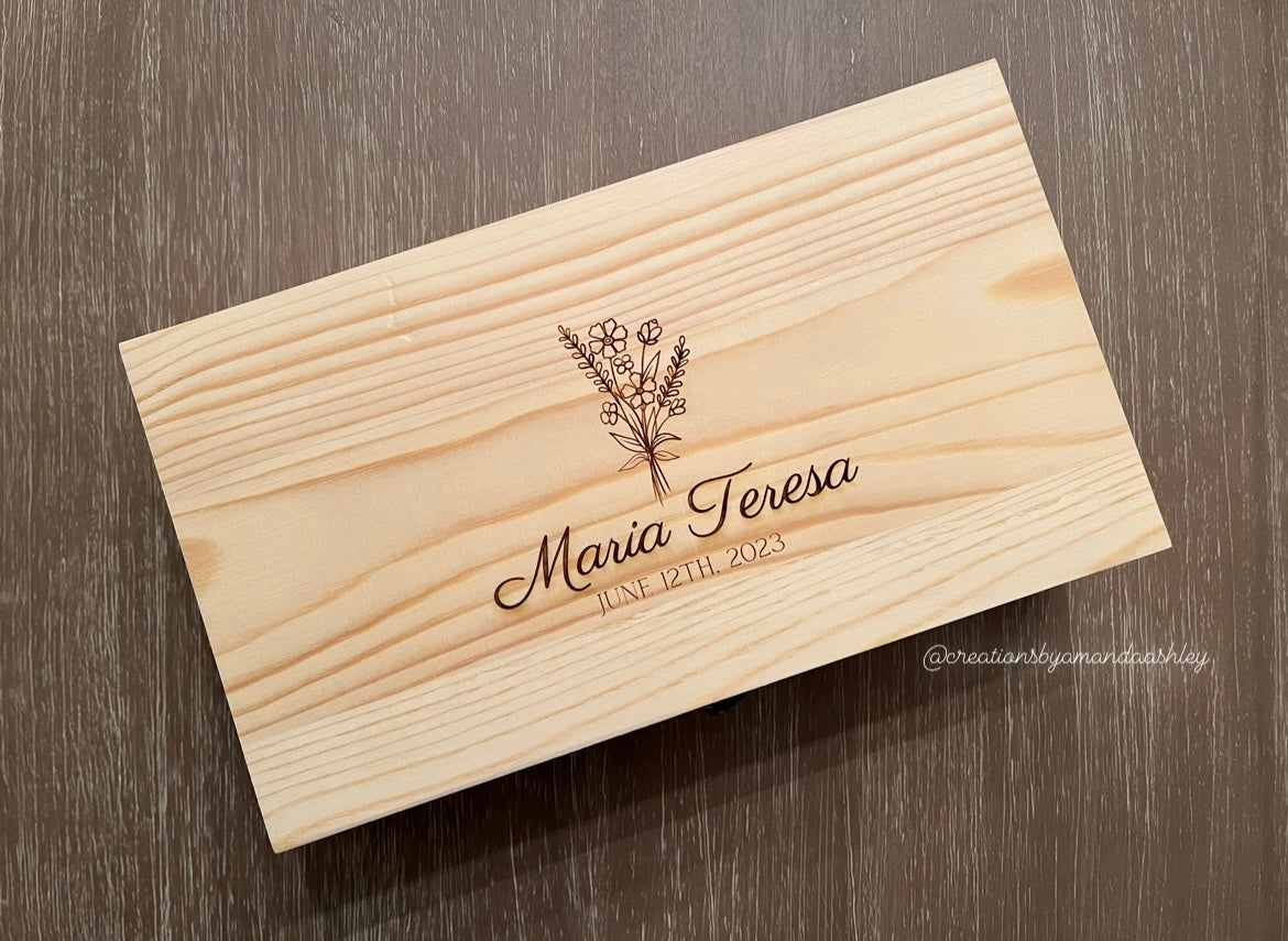 Engraved Keepsake Box