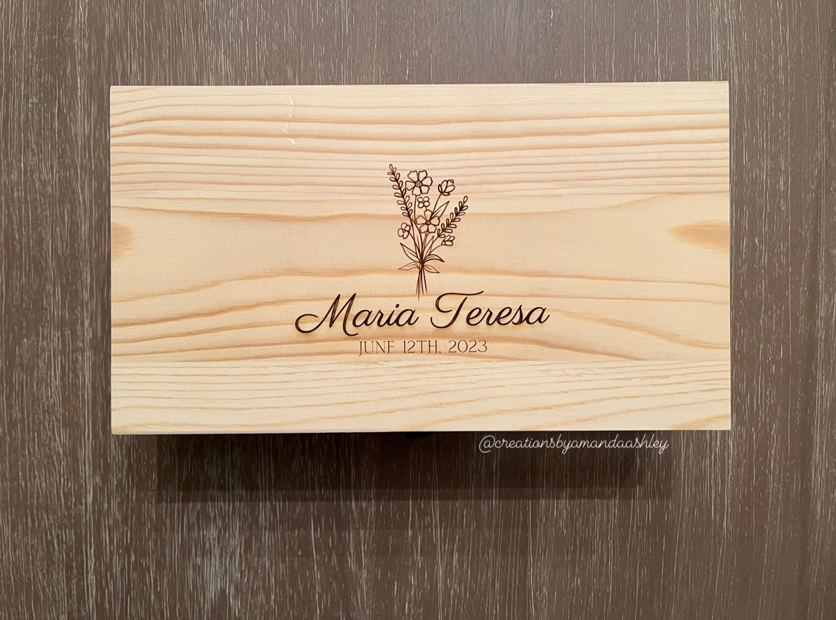 Engraved Keepsake Box