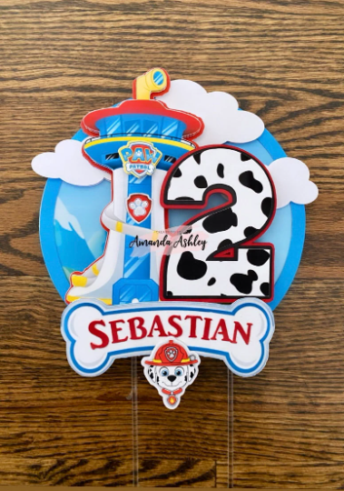 Rescue Pups Cake Topper