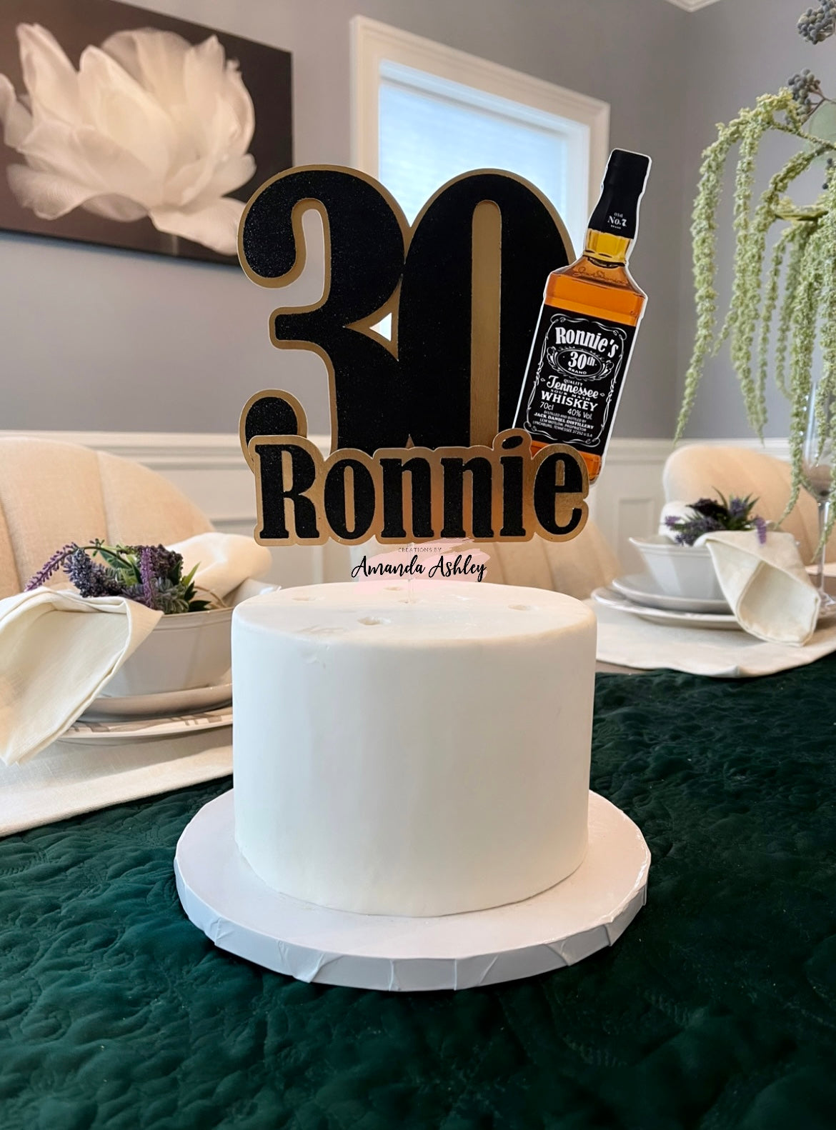 Whiskey Cake Topper