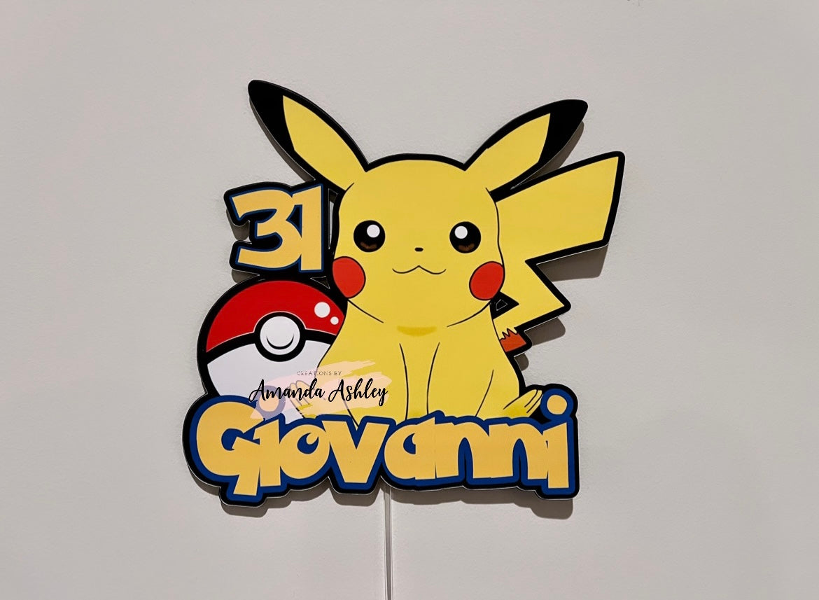 Pokemon Cake Topper
