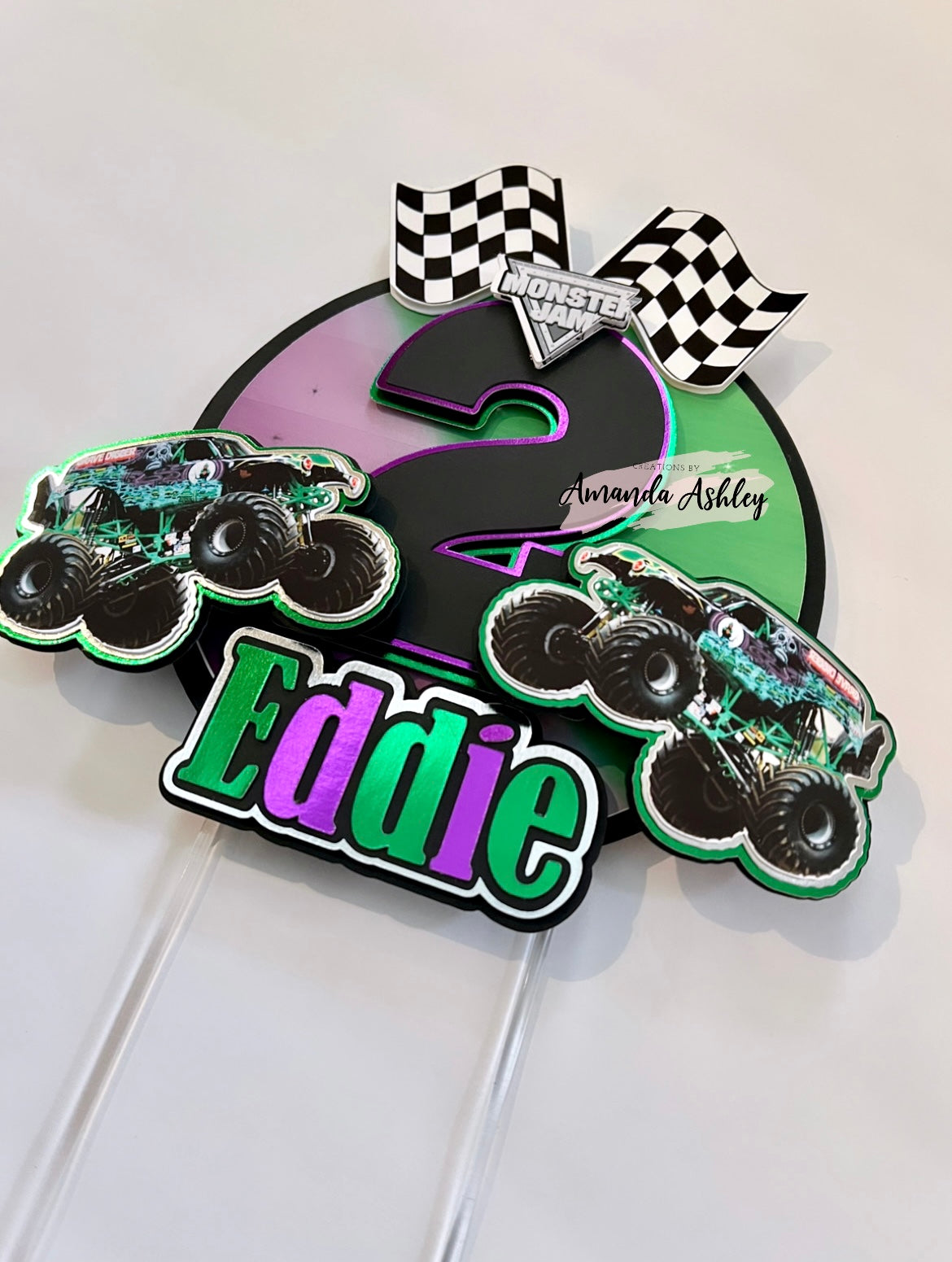 Monster Trucks Cake Topper