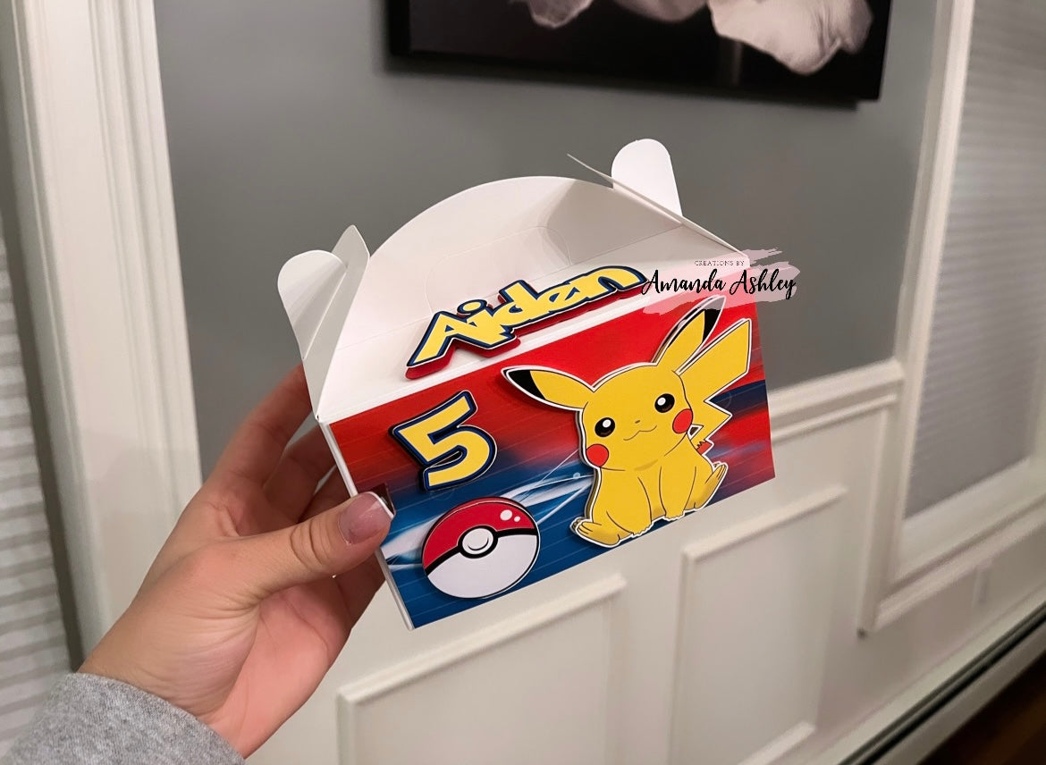 Pokemon Favor Boxes