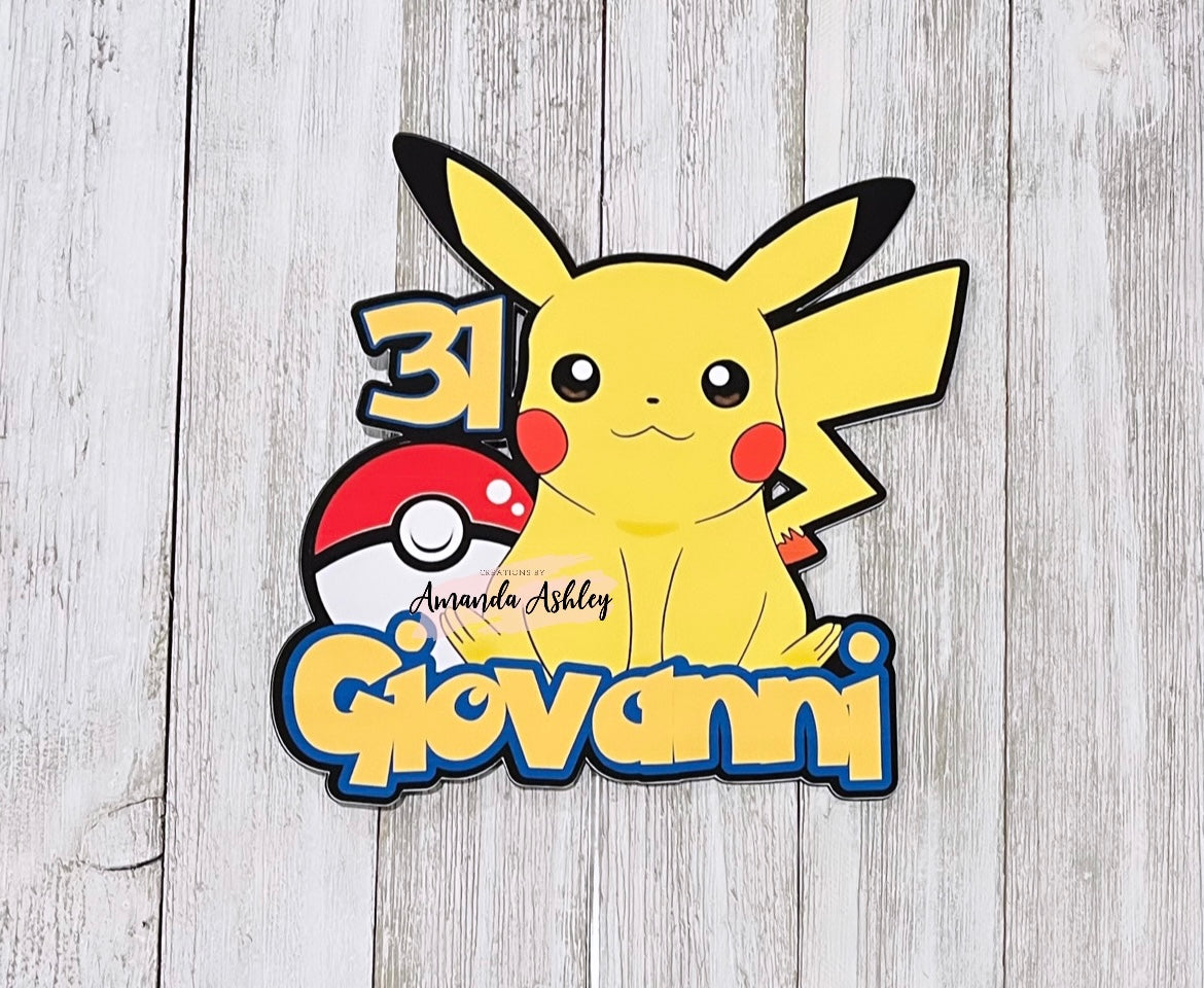 Pokemon Cake Topper