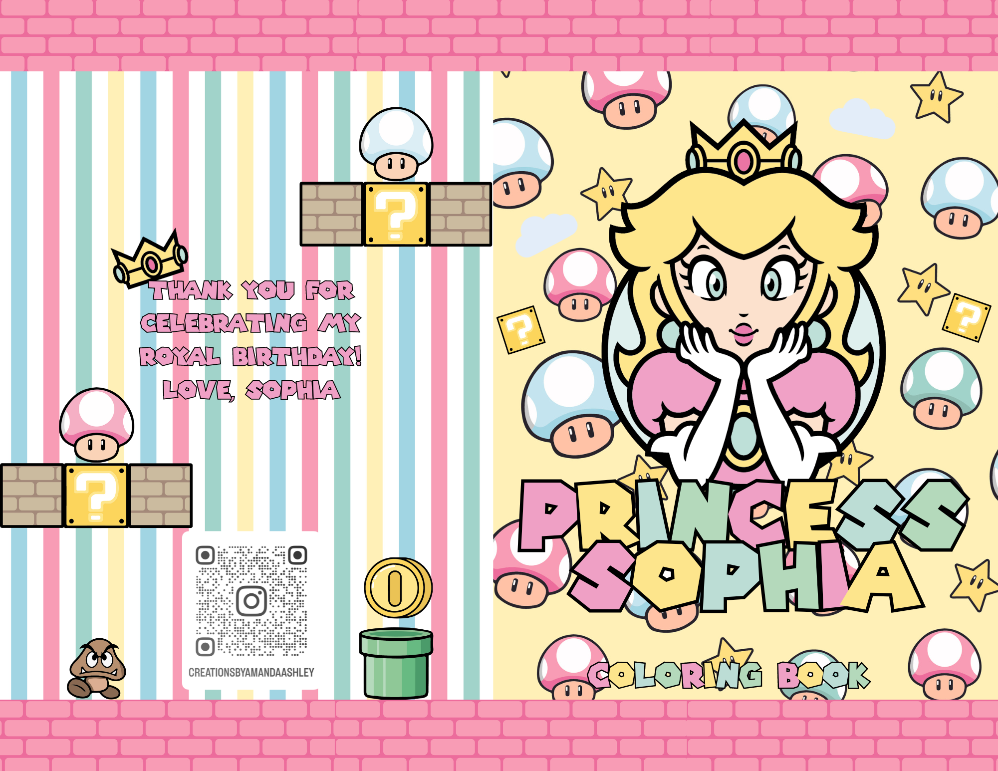 Princess Peach – Creations By Amanda Ashley