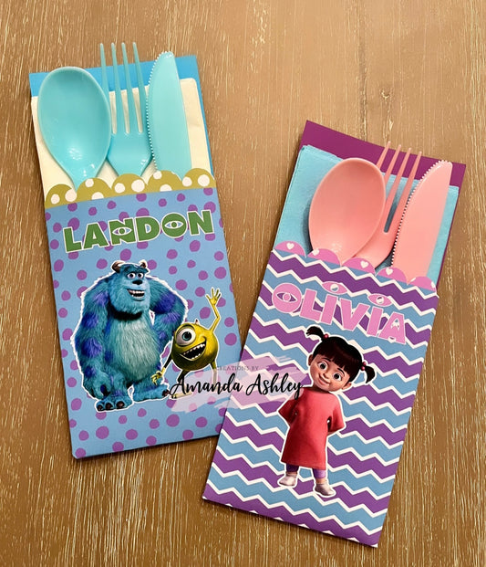 Monsters Inc Cutlery Set