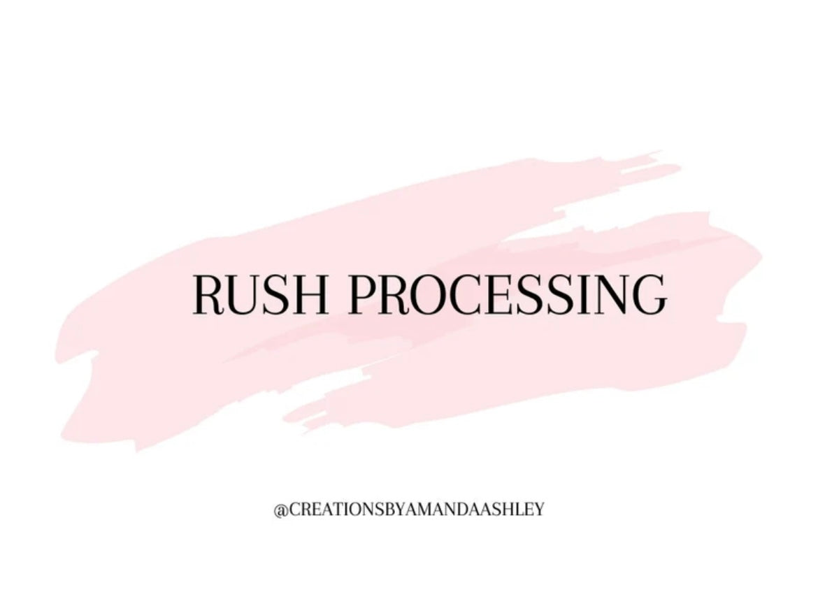 Rush Order Processing Fee