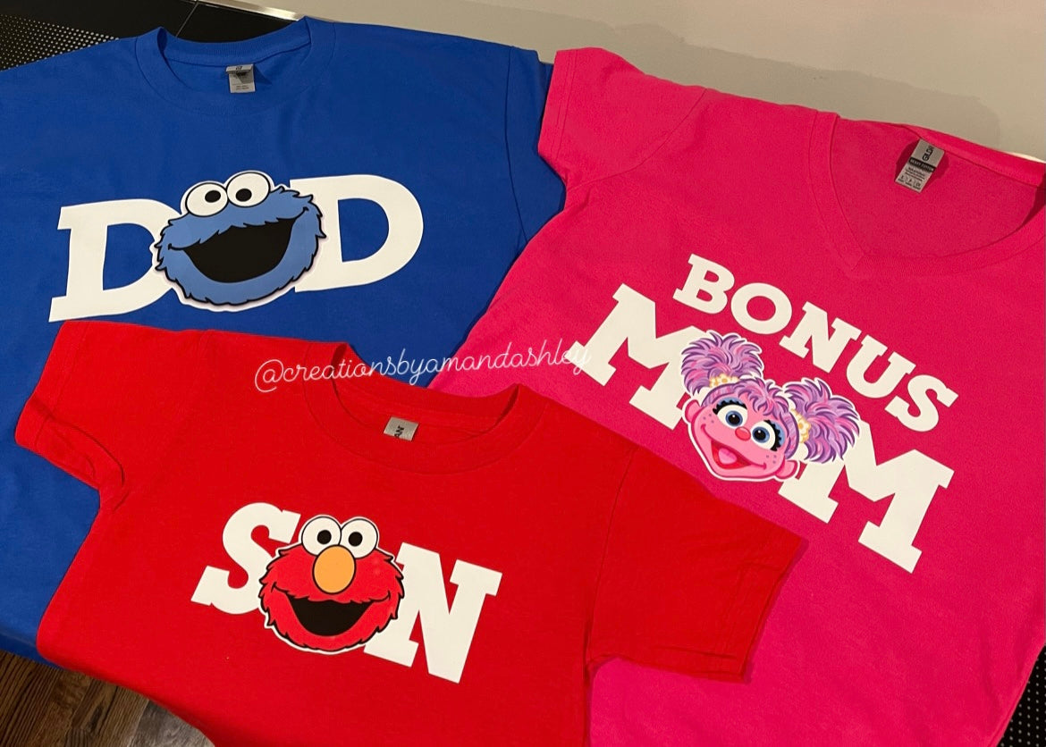 Sesame Street Tee's