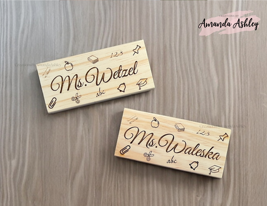 Engraved Chalkboard Eraser