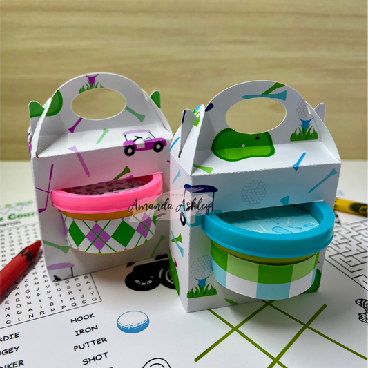 Hole in One Golf Play-Doh Favors