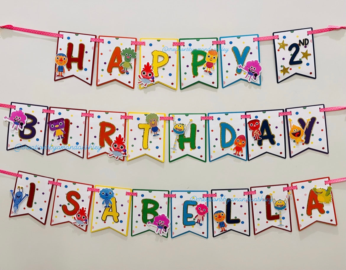 Simple Songs Birthday Banner