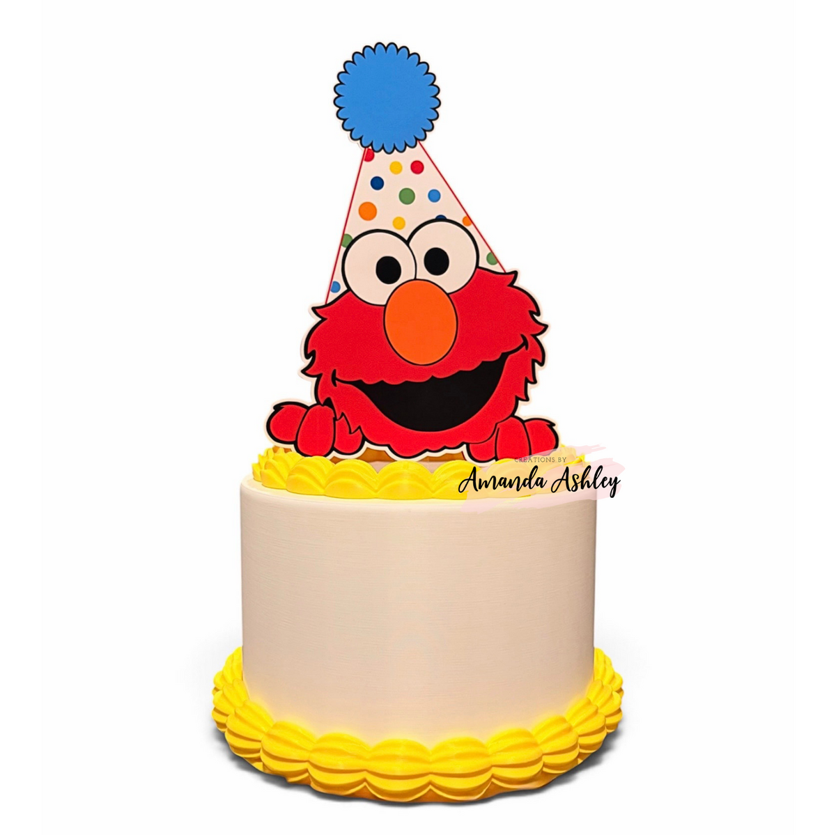 Elmo Party Hat Cake Topper