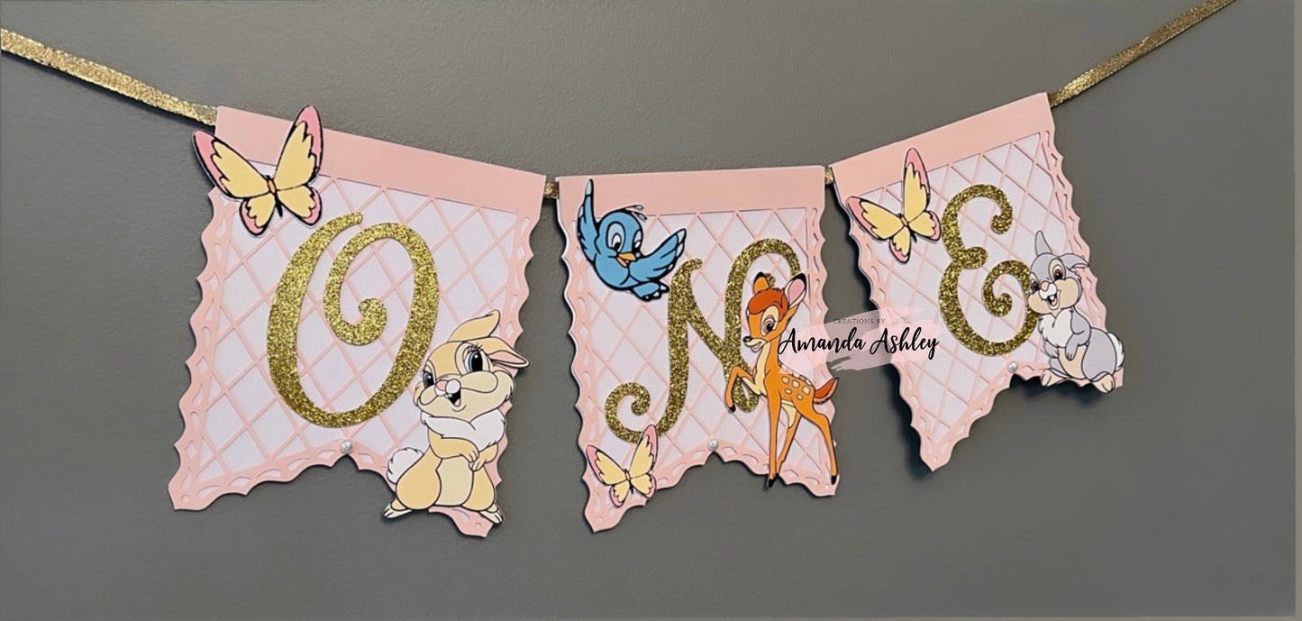 Bambi Birthday Banner