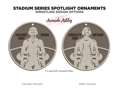 Wrestling Ornament