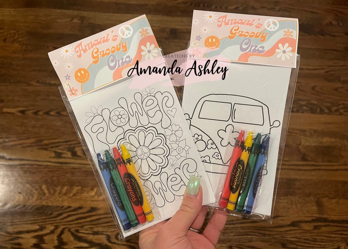 Groovy Coloring Favors