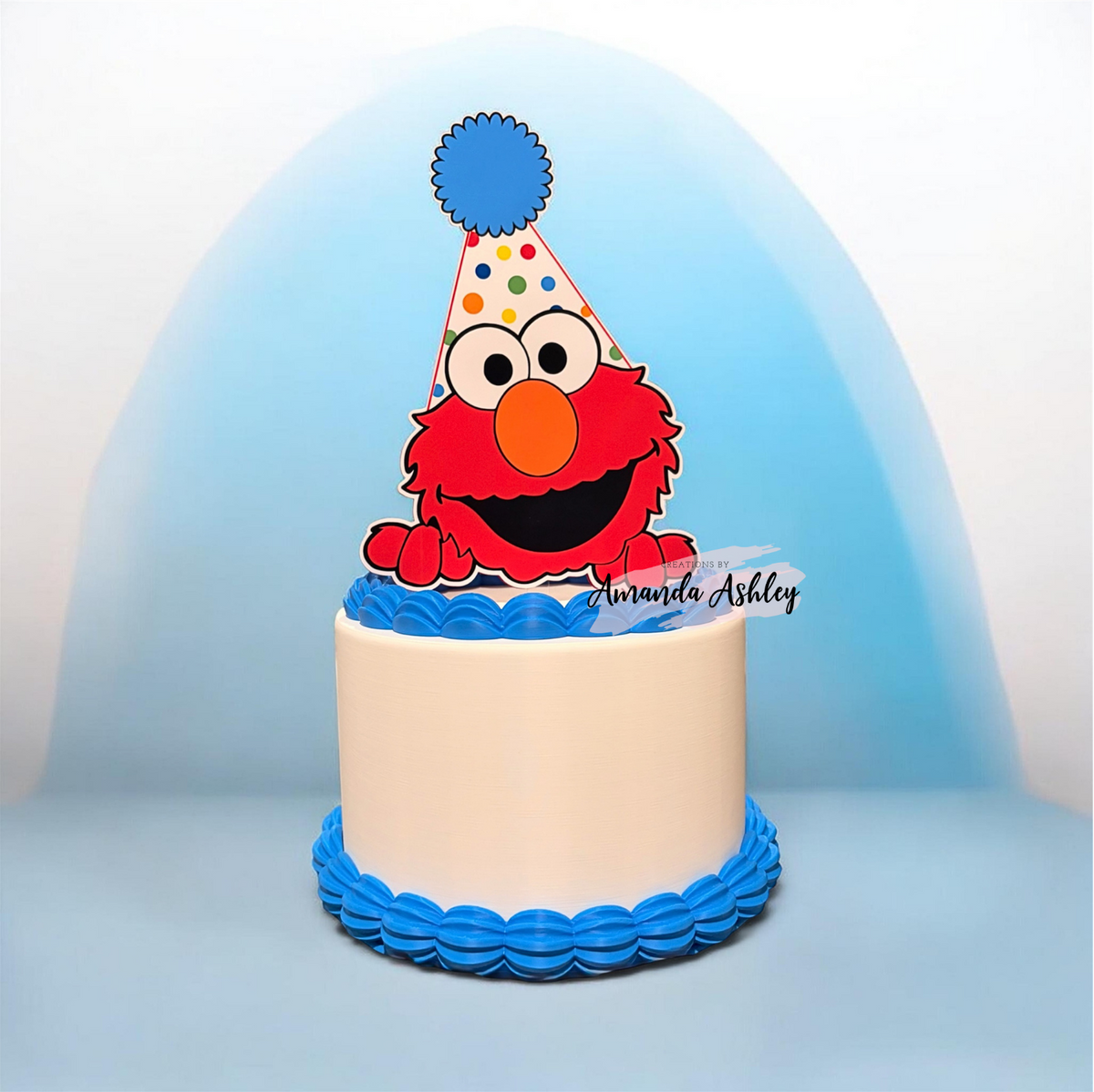 Elmo Party Hat Cake Topper