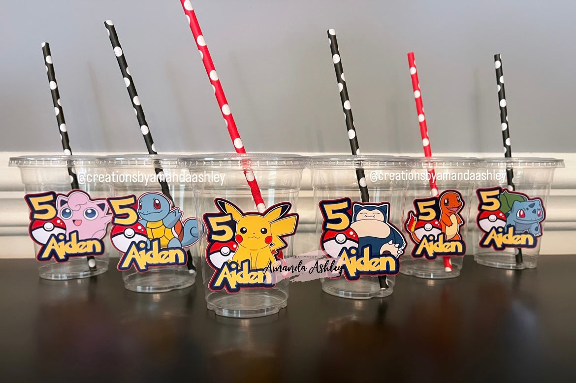 Pokemon Party Cups