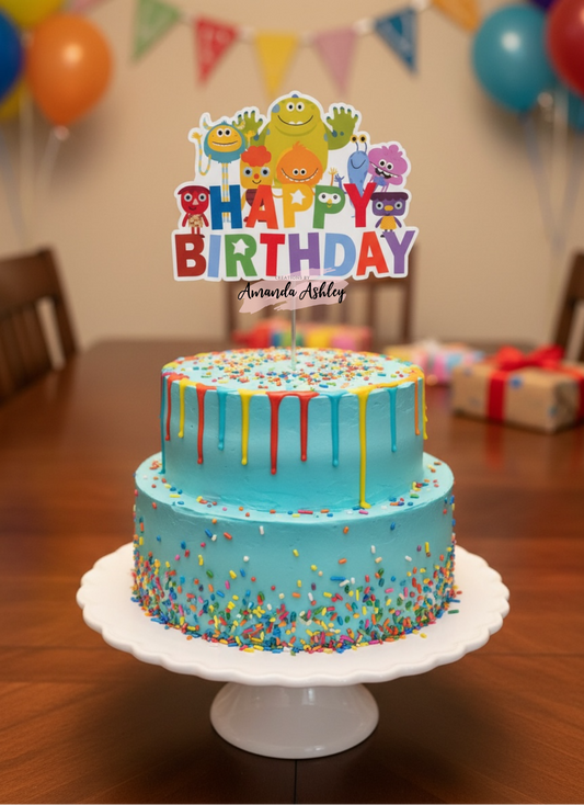 Simple Songs HBD Cake Topper