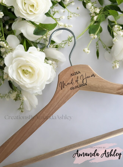 Engraved Wooden Hanger