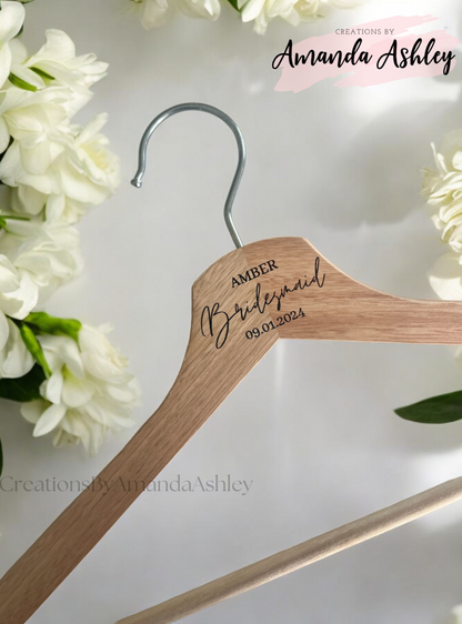 Engraved Wooden Hanger