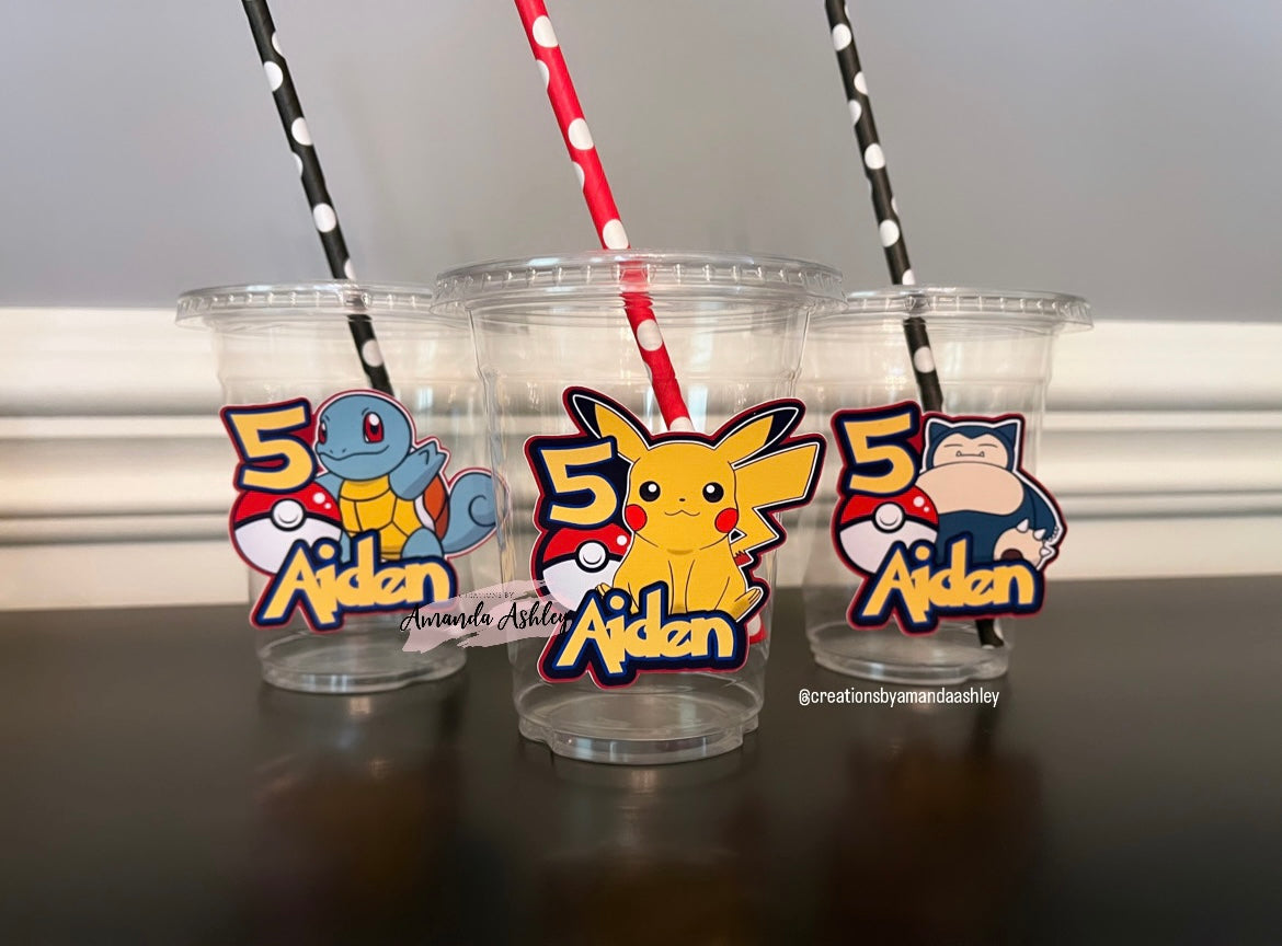 Pokemon Party Cups