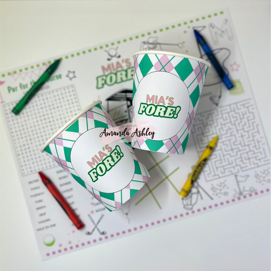 Par-tee Time Golf Party Cups