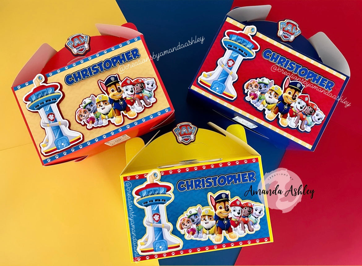 Paw Patrol Favor Boxes