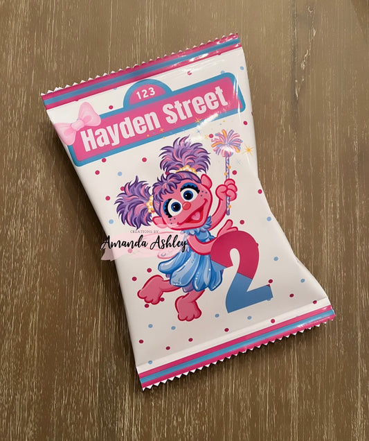 Abby Cadabby Sesame Street Themed Chip Bags