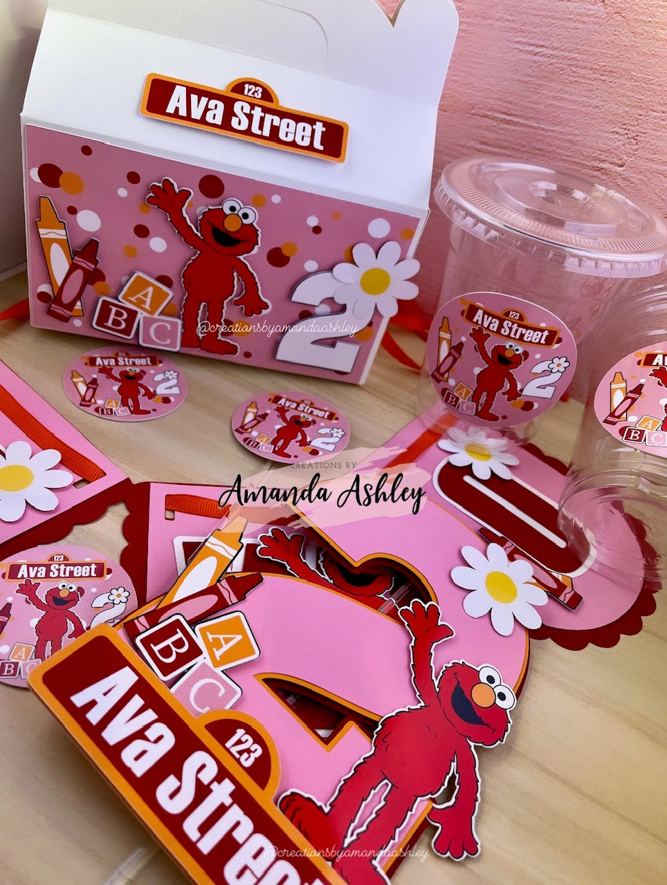 Pink Elmo Mini Party Bundle